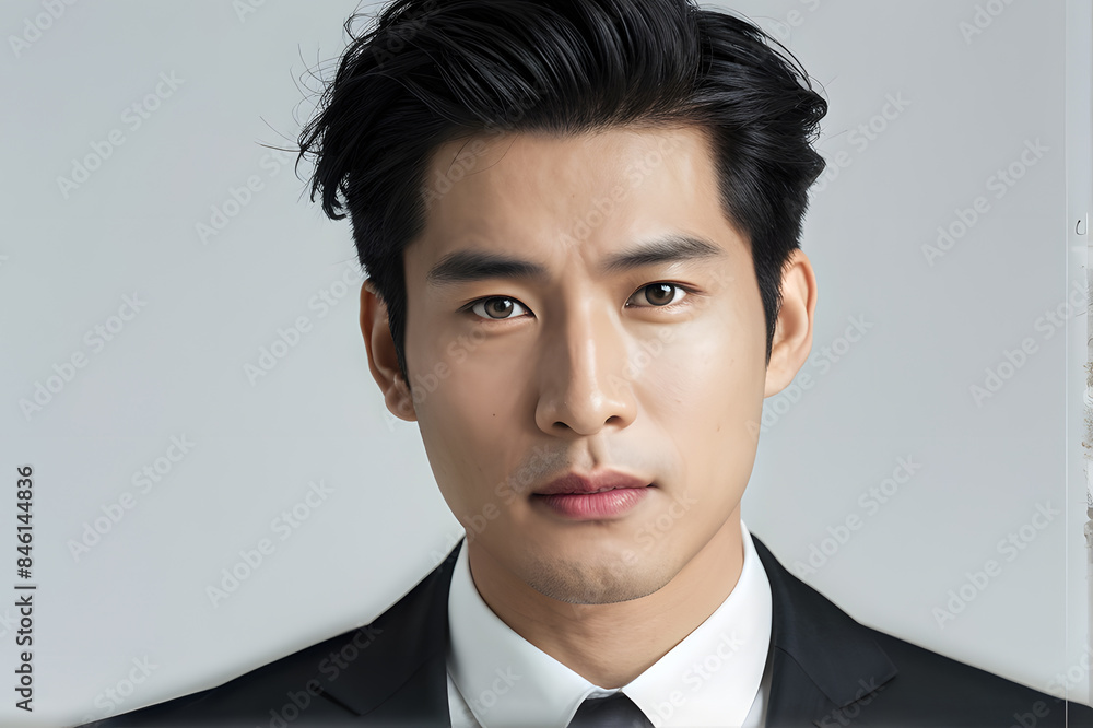 A man in a suit and tie with a serious expression on his face A man in a suit and tie with a serious expression on his face