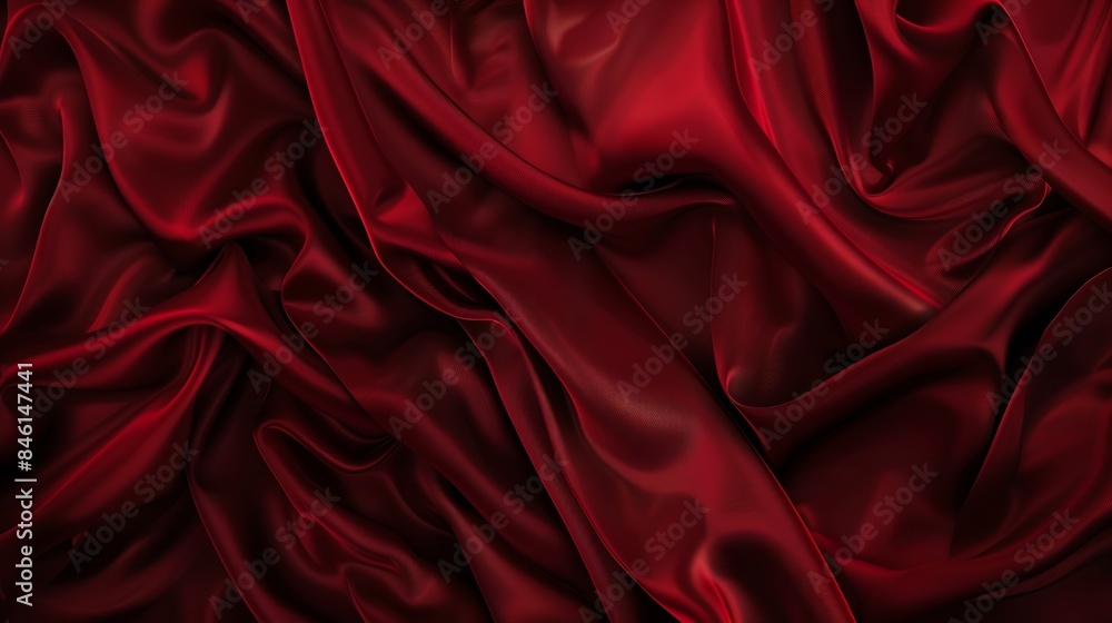 Dark red silk fabric Delicate crimson tissue texture rich ruby rose dress textile Luxurious pleated wine chiffon clothing burgundy 3d abstract waves vampire carmine background : Generative AI Dark red silk fabric Delicate crimson tissue texture rich ruby rose dress textile Luxurious pleated wine chiffon clothing burgundy 3d abstract waves vampire carmine background : Generative AI