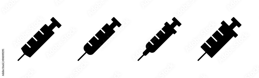 Syringe icon set. injection icon vector. Syringe icon set. injection icon vector.