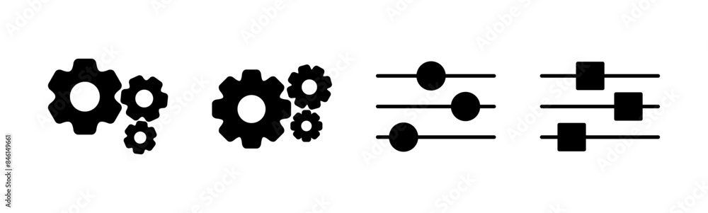 setting Icon set. Cog settings Icon Symbol setting Icon set. Cog settings Icon Symbol