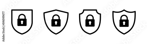 Security icon set. protection icon. privacy. vpn