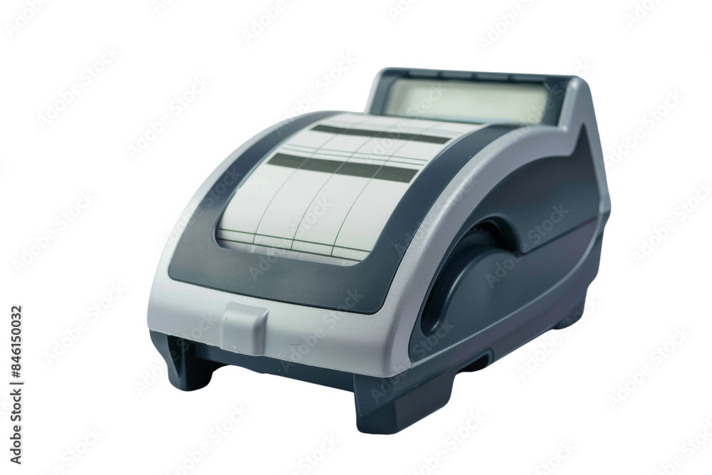 Label printer isolated on white background Label printer isolated on white background