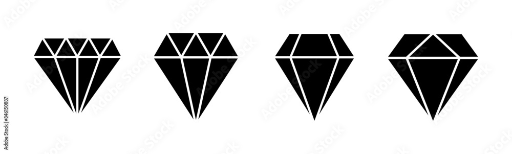 Diamond icon set. diamond gems vector icon. Diamond icon set. diamond gems vector icon.