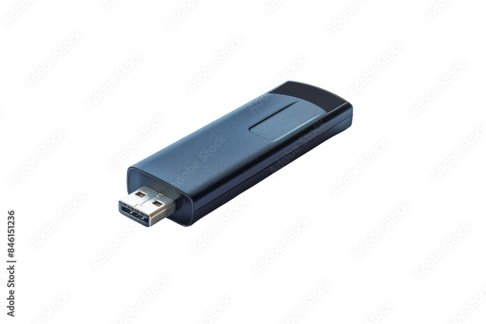Black USB Dongle isolated on white background Black USB Dongle isolated on white background