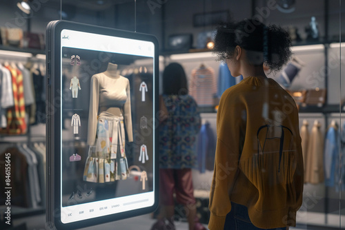 AI-powered personal shoppers recommend clothing styles based on preferences.