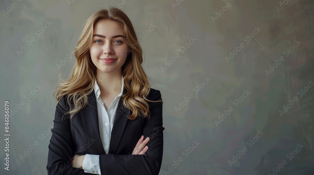 Businesswomen smile full body realistic photo in studio for advertising.People female person Cuacacian Pretty confident. Businesswomen smile full body realistic photo in studio for advertising.People female person Cuacacian Pretty confident.