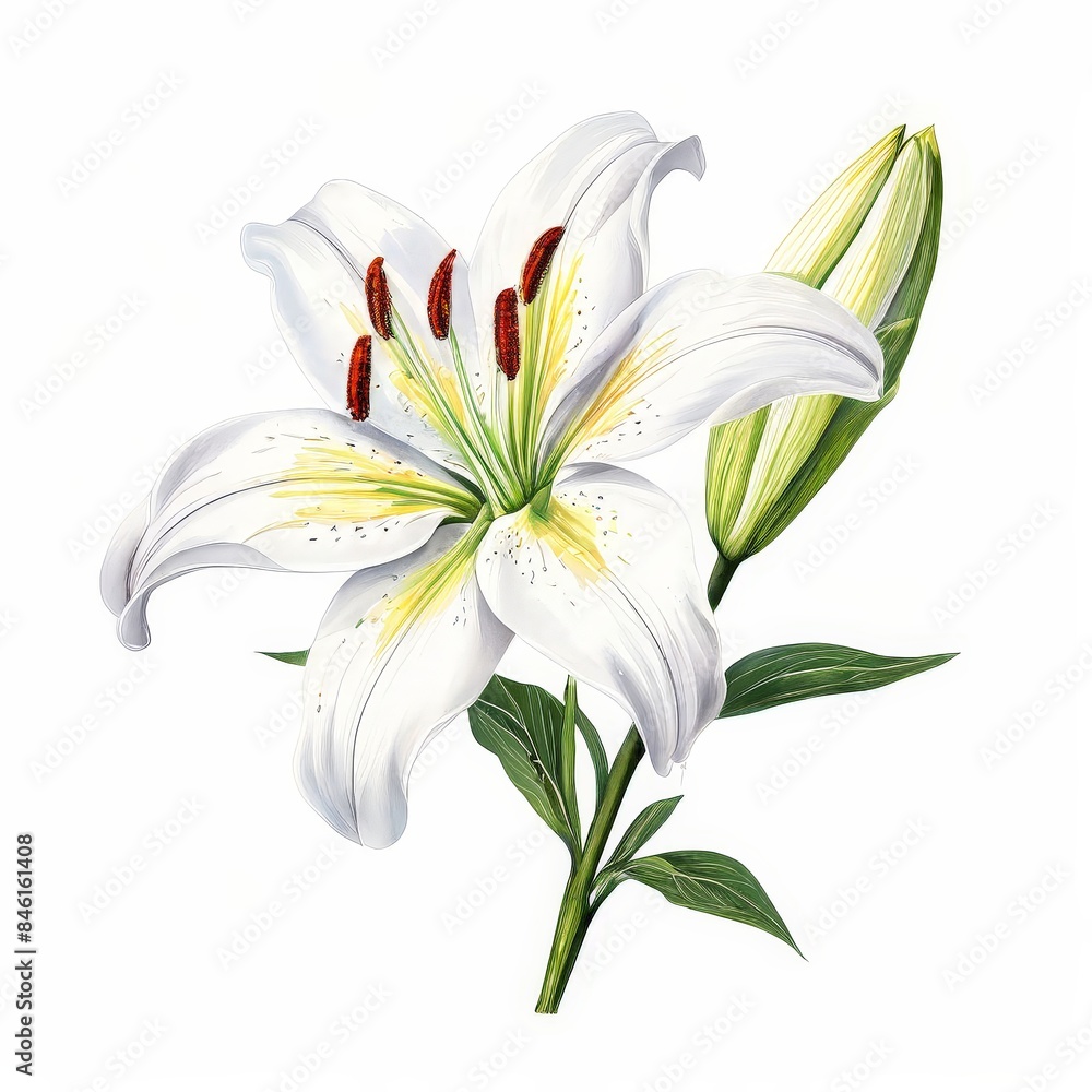 AI Image Generator, Exquisite Lily Blossom AI Image Generator, Exquisite Lily Blossom
