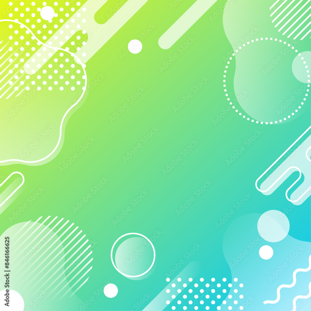 背景素材_メンフィス柄