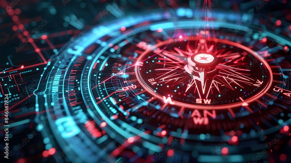 digital compass symbolizin helping businesses with strategic exploration, from financial stock decisions to company vision alignment digital compass symbolizin helping businesses with strategic exploration, from financial stock decisions to company vision alignment