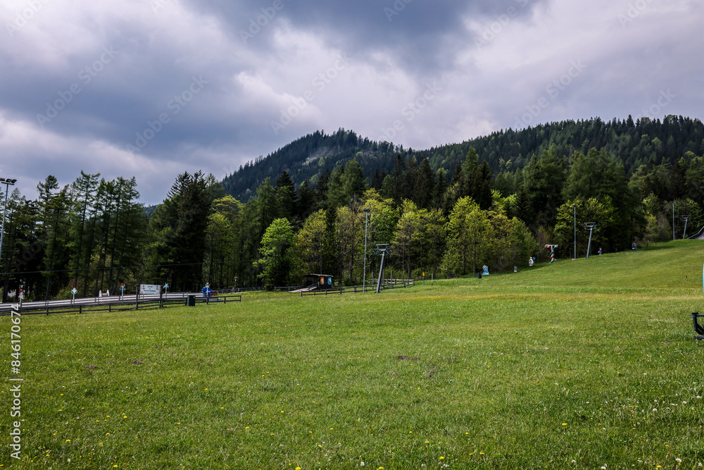 Naklejka premium Semmering in Niederösterreich, Lower Austria, Semmering mountains Austria.