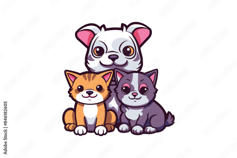 Obraz premium 3 dogs