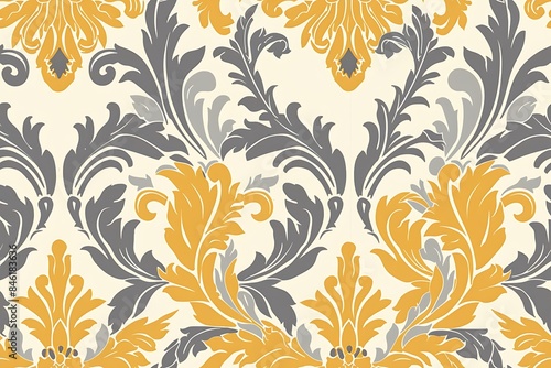 Illustration vector design of vintage wall patterns background.