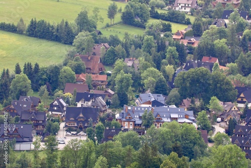 Residential neighborhood on a hillside photo