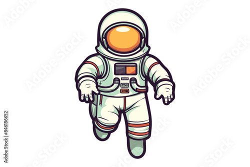 robot astronaut cartoon vector sublimation mascot logo design