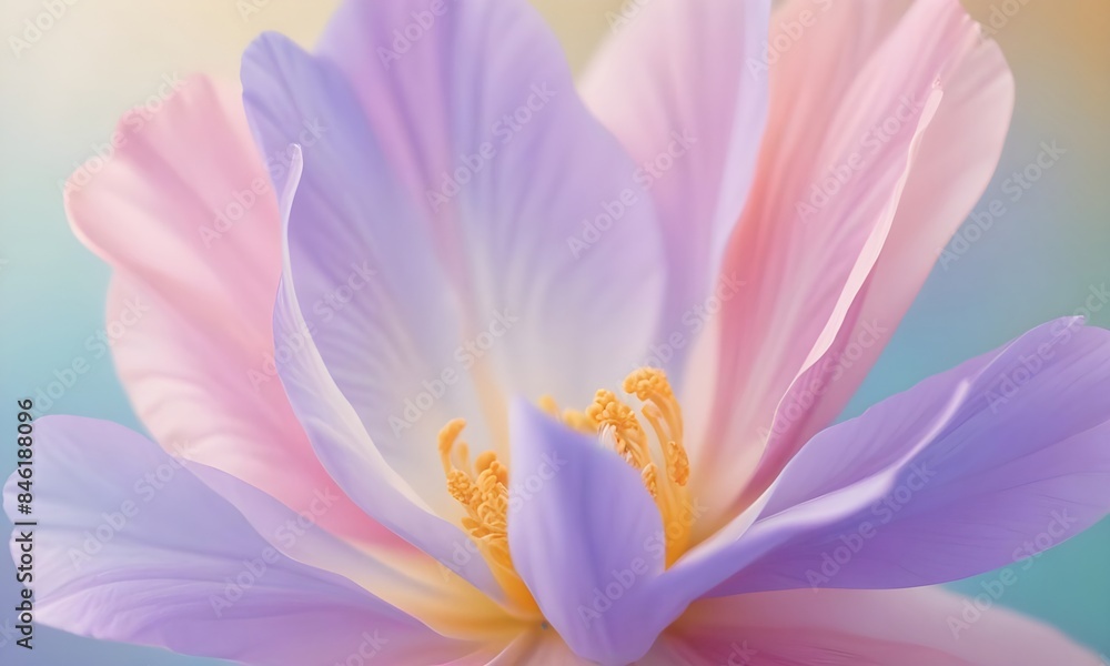 Pastel colored petals background