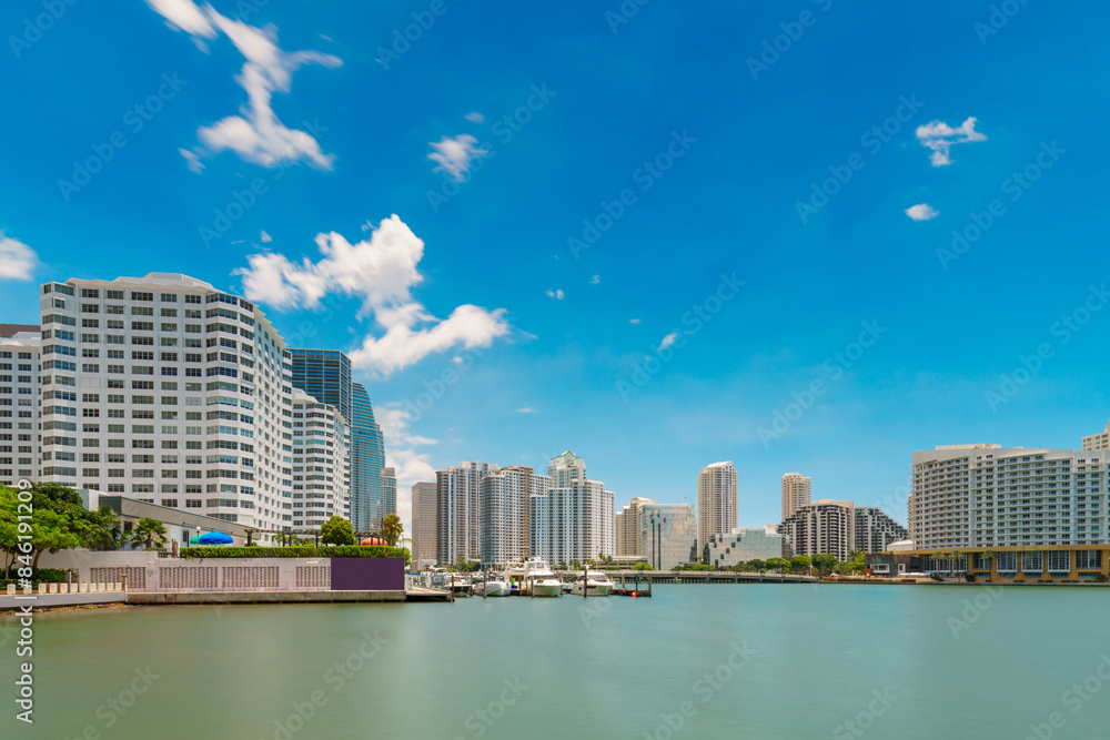 Fototapeta premium Buildings on Brickell Bay. Miami, Florida, USA