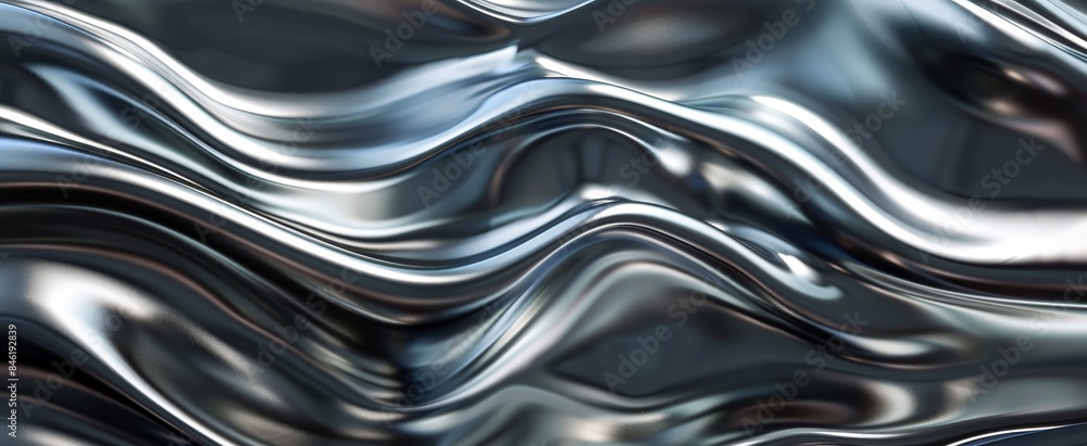 Abstract Liquid Metal Waves Abstract Liquid Metal Waves