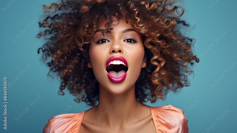 GenZ Retro fashion, black woman and tongue out portrait, GenZ Retro fashion, black woman and tongue out portrait,