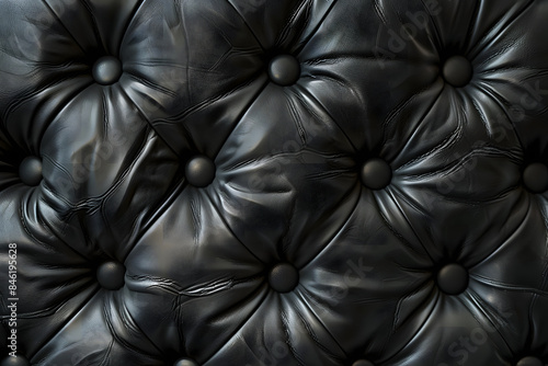 革の質感のソファーの背