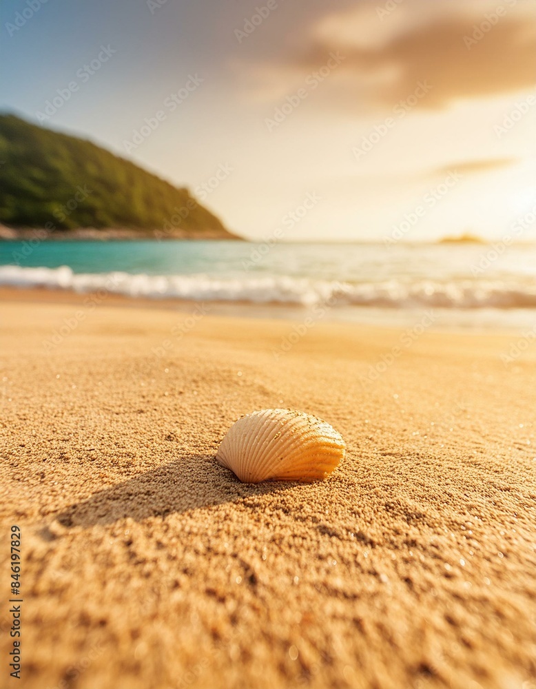 Summer beach sand background. seashell Summer beach sand background. seashell