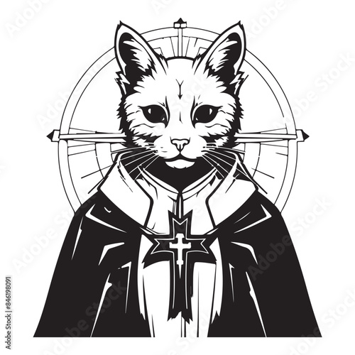 Cat Templar of Harmony The Peacekeeper Purrsuit Mascot