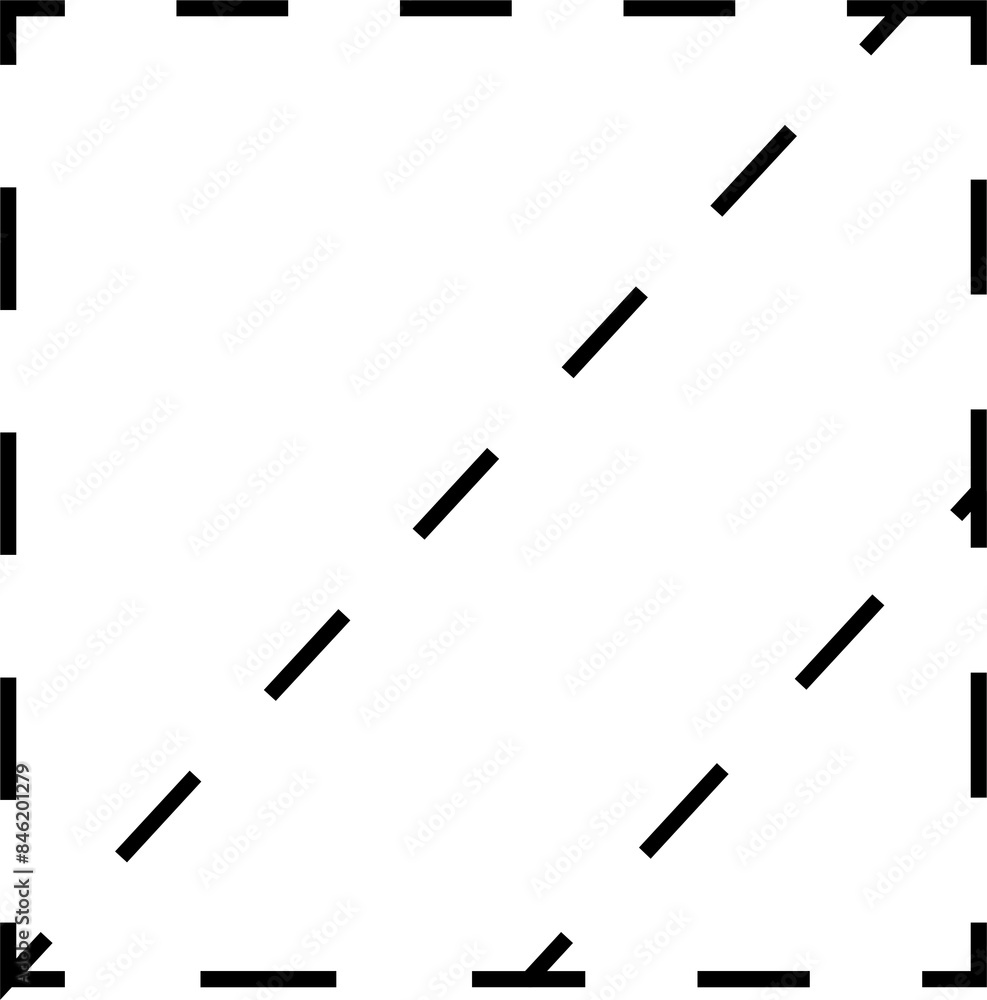 Dashed line square shapes. Elements for design Dashed line square shapes. Elements for design