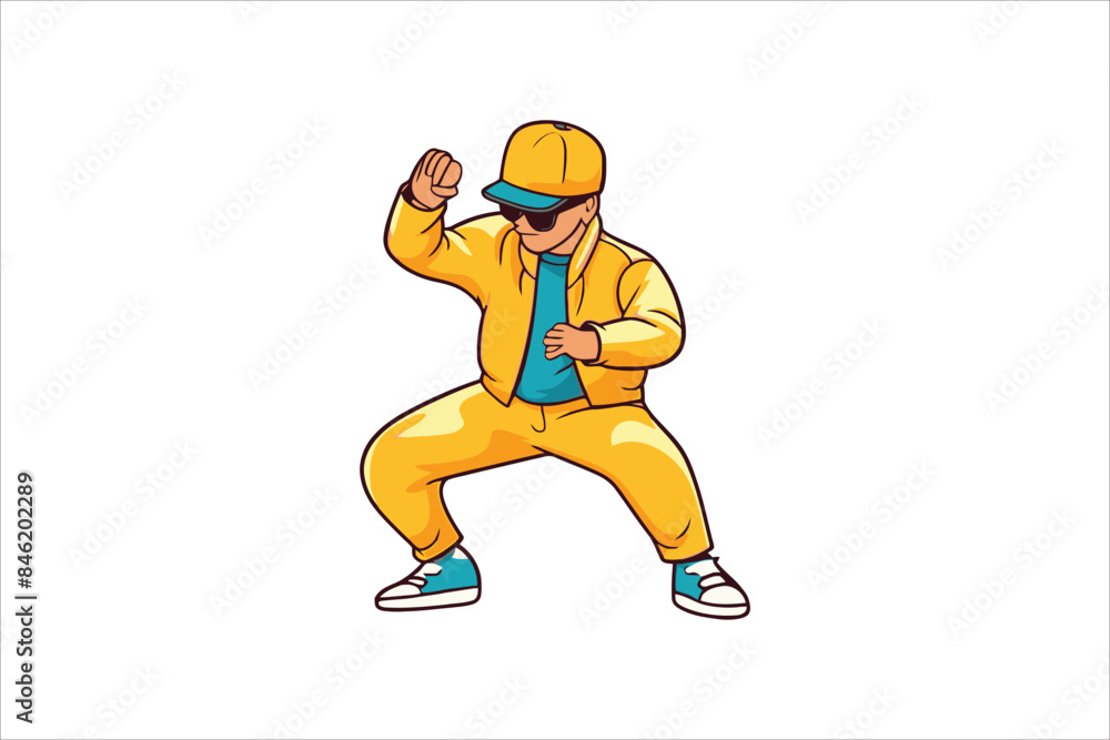 dancing man vector sublimation mascot logo design dancing man vector sublimation mascot logo design