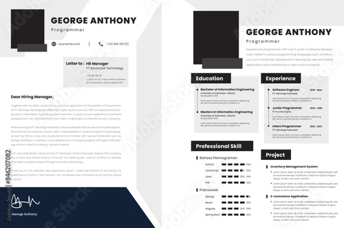 Resume Programmer CV Template