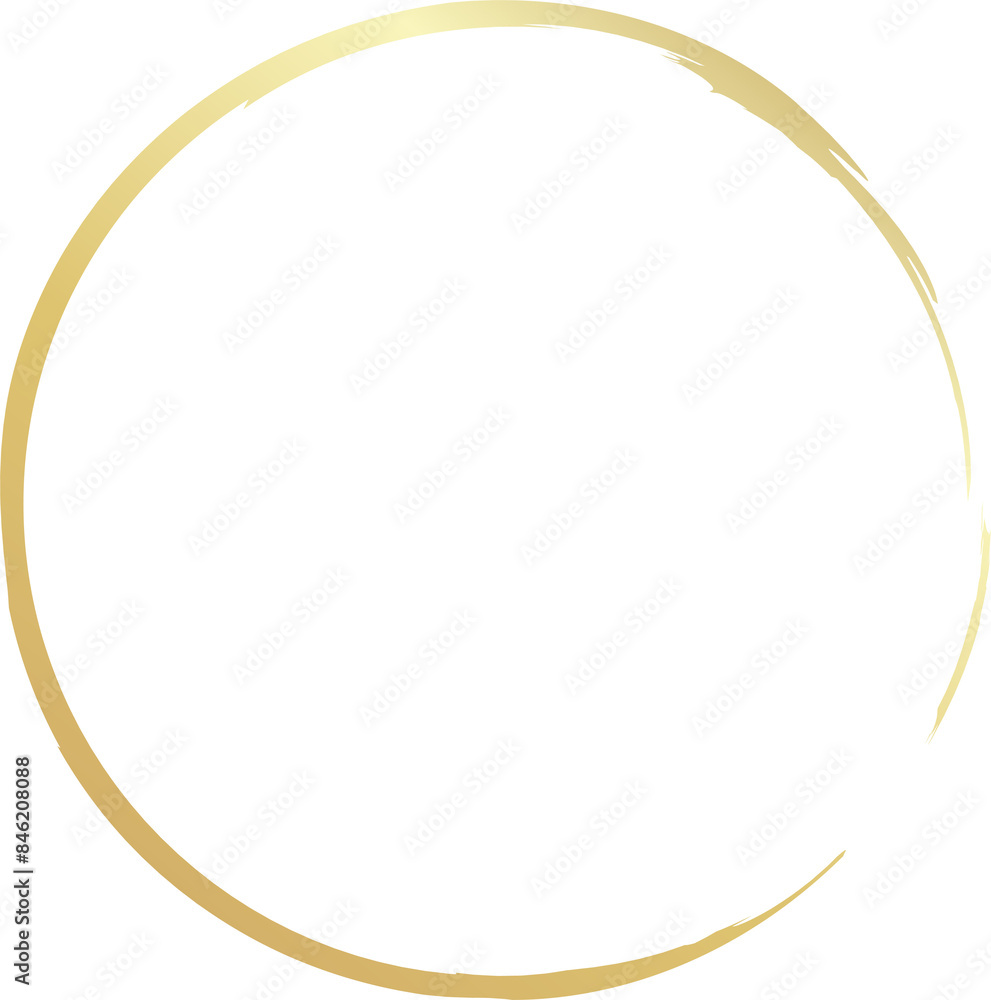Golden brush circles. Elements for design Golden brush circles. Elements for design