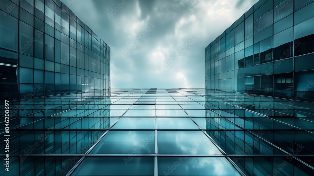 modern business building landscape touching the sky generative ai modern business building landscape touching the sky generative ai