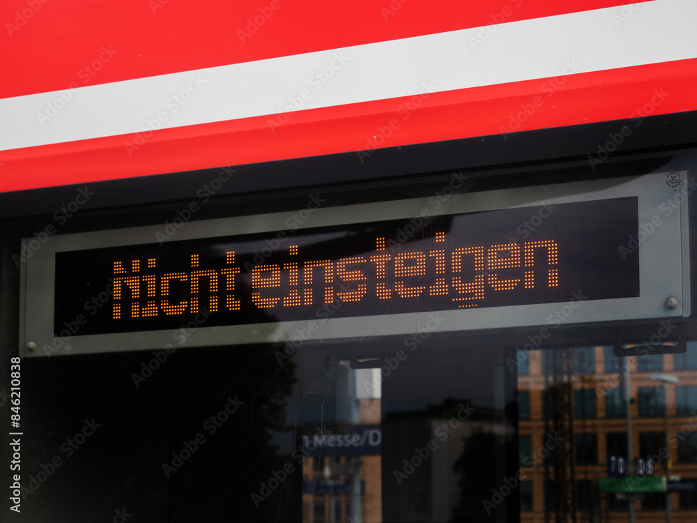 Foto Digital German Do Not Board Signage