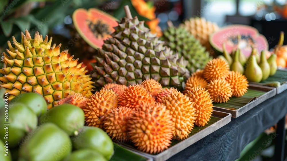 From jackfruit to rambutan this buffet showcases the finest and rarest of fruits. From jackfruit to rambutan this buffet showcases the finest and rarest of fruits.