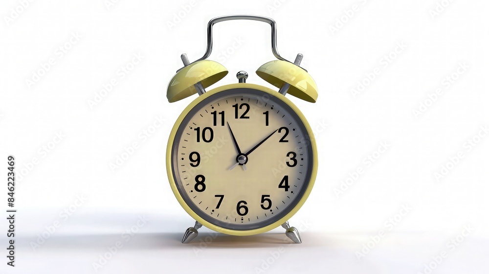 Cartoon Alarm Clock Runing Looped Video on White Background. Cartoon Alarm Clock Runing Looped Video on White Background.