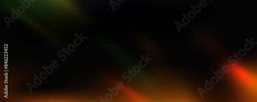 Light leak effect background. Vintage film bokeh flare overlay. Retro photo filter texture. Old exposed photography backdrop. Abstract red orange blur ray gradient wallpaper. Vector burnt color bg