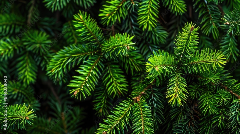 Prickly green branches of a Tien Shan spruce Prickly green branches of a Tien Shan spruce