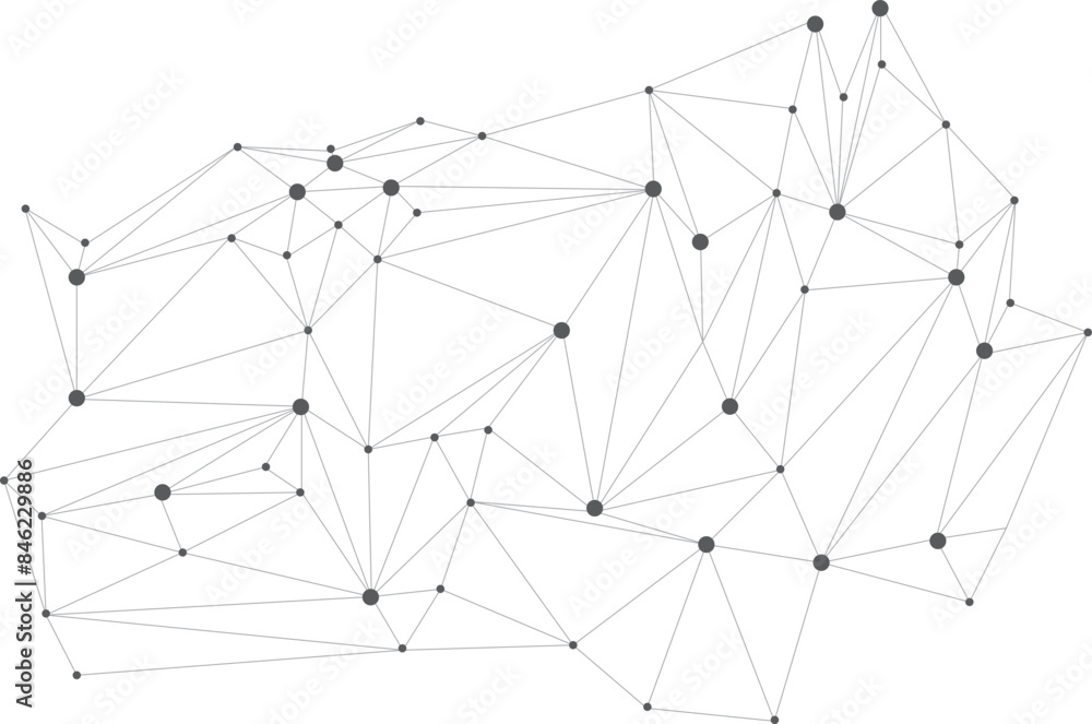 Polygonal background technology design dot clusters Polygonal background technology design dot clusters