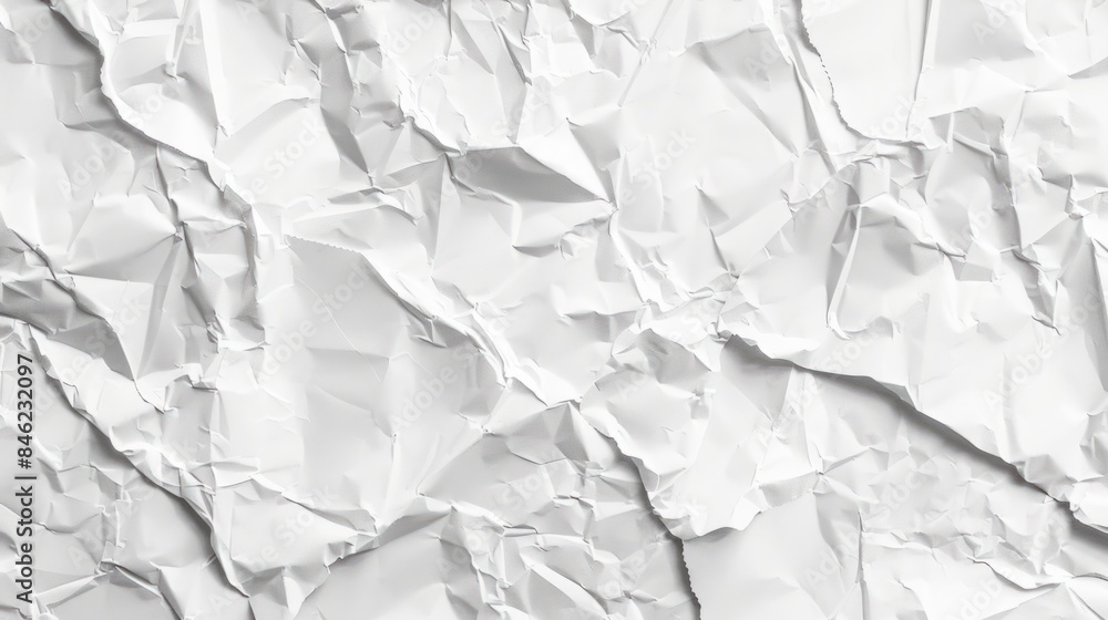 white crumpled paper texture generative ai white crumpled paper texture generative ai