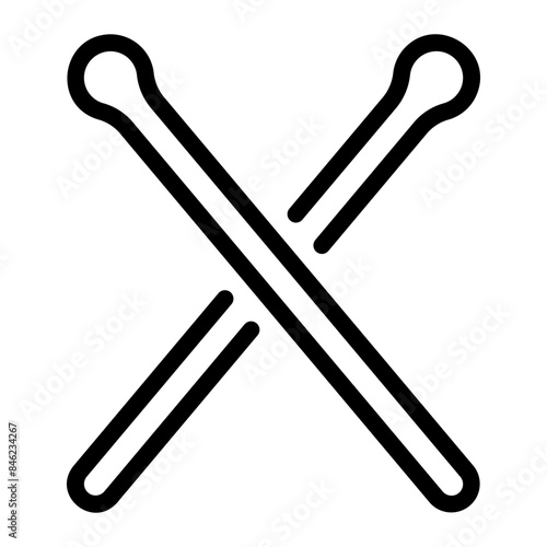 mallet line icon