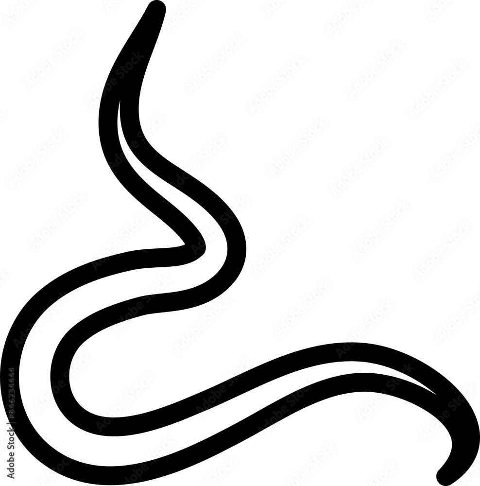 Bold lines curved, spiral, wave Bold lines curved, spiral, wave