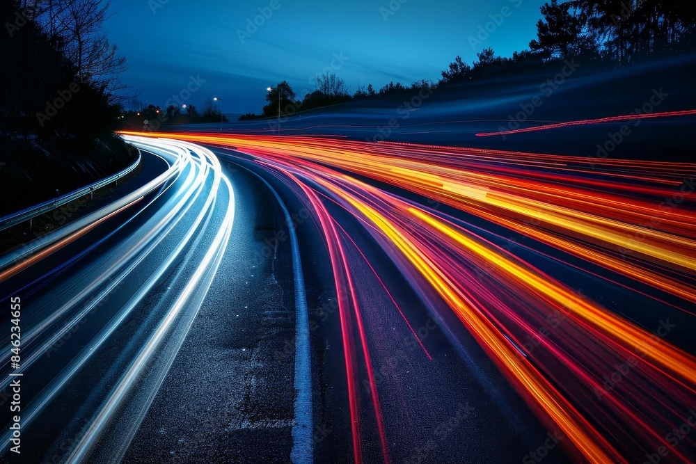 Fastmoving light trails, Fastmoving light trails,