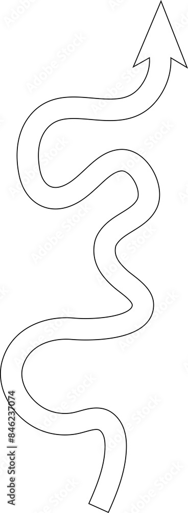 Obraz premium Arrows line collection, direction, navigation