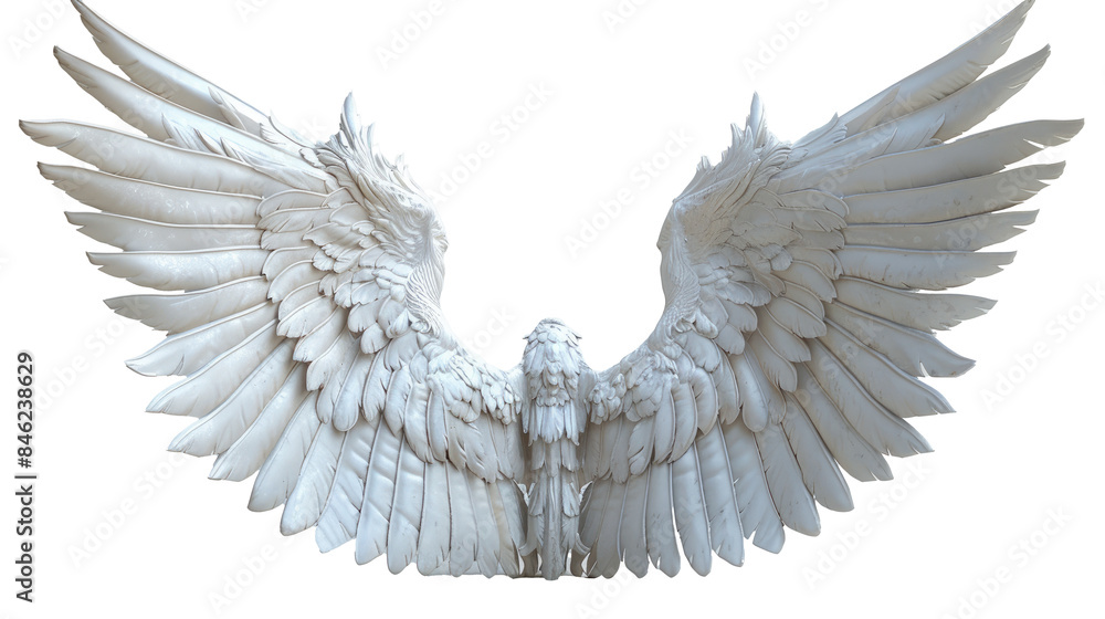 Fototapeta premium Angel wing png, Angel wing png transparent images, bird wing png, Angel wing images, angel wings isolated on white