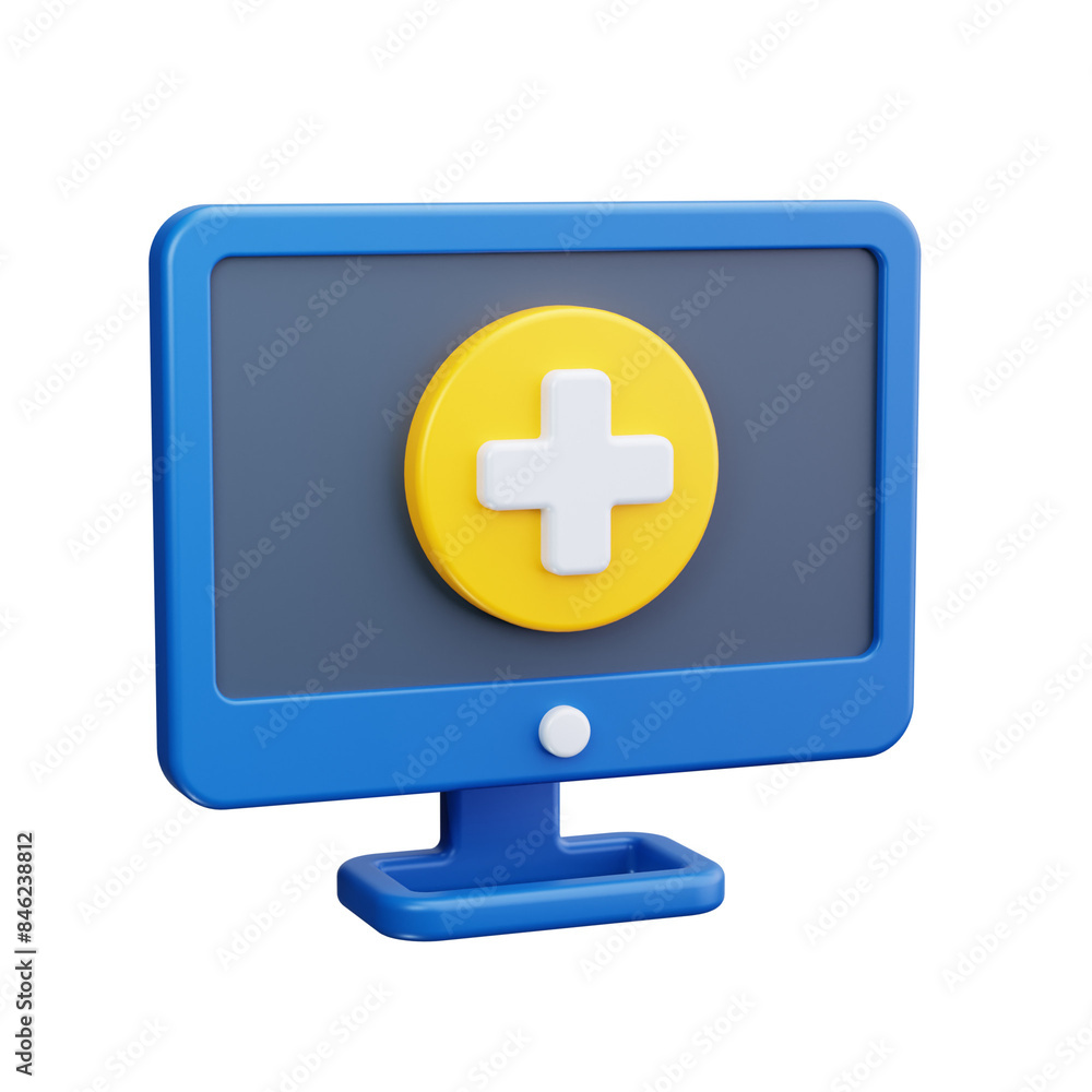 Obraz premium computer 3d render icon