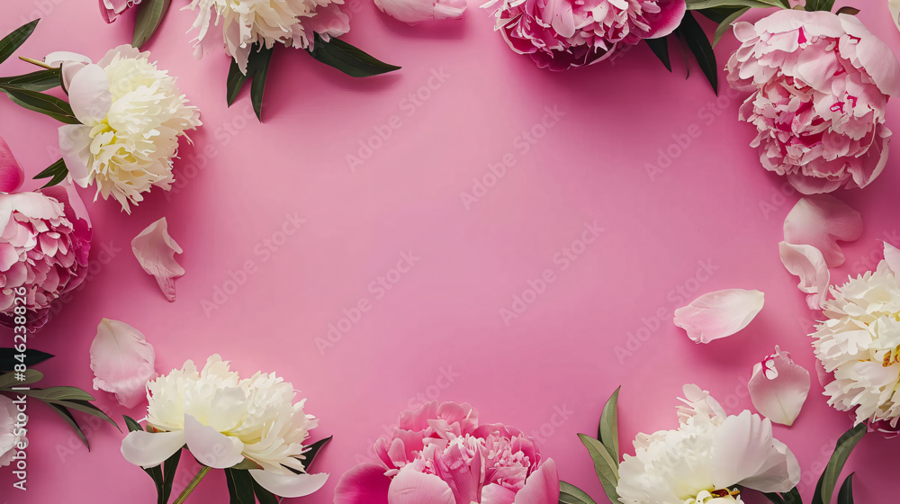 Pink Peonies with White Background, for Wedding and Floral Design Pink Peonies with White Background, for Wedding and Floral Design