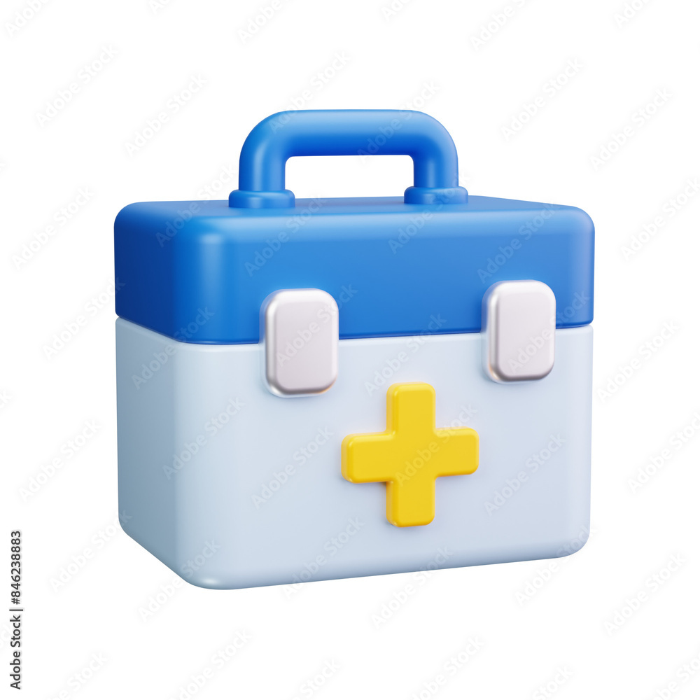 Obraz premium first aid bag 3d render icon
