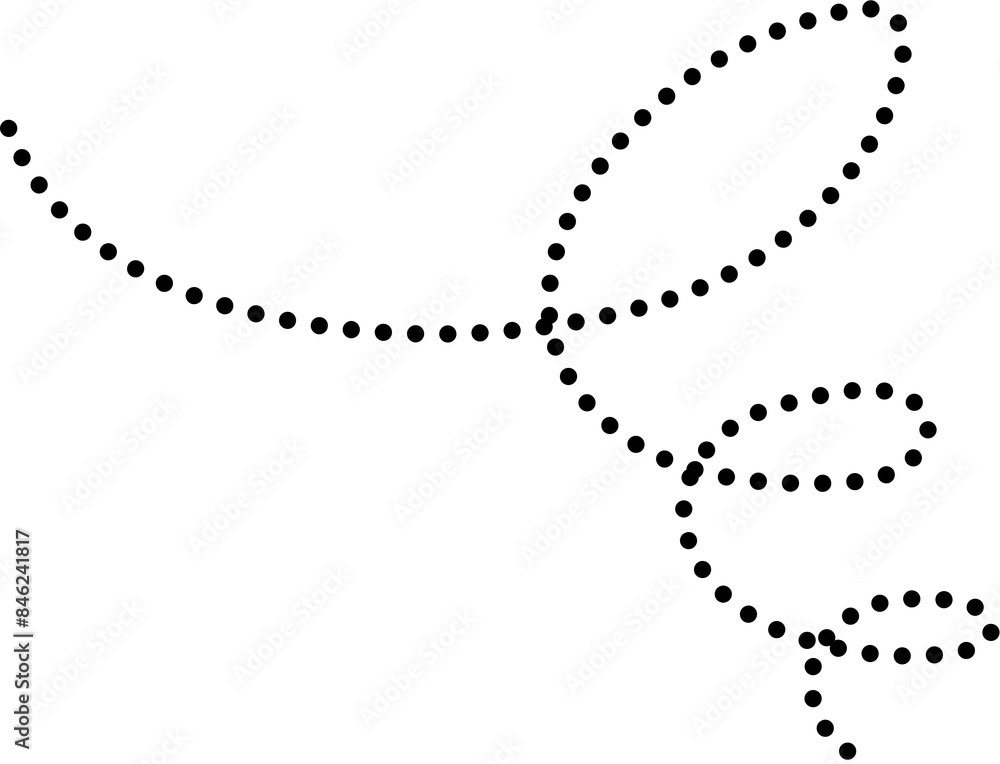 Spiral dotted lines symbol. Design element Spiral dotted lines symbol. Design element