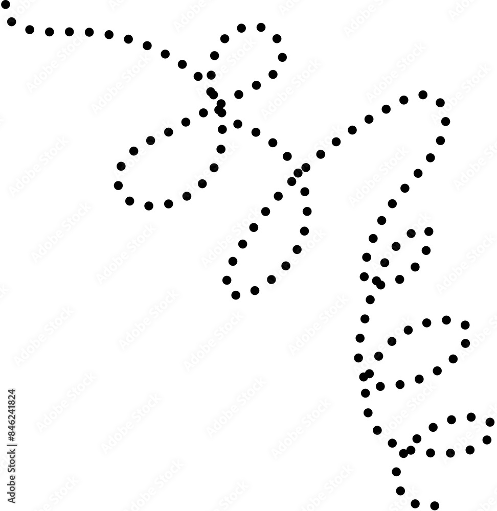 Spiral dotted lines symbol. Design element Spiral dotted lines symbol. Design element