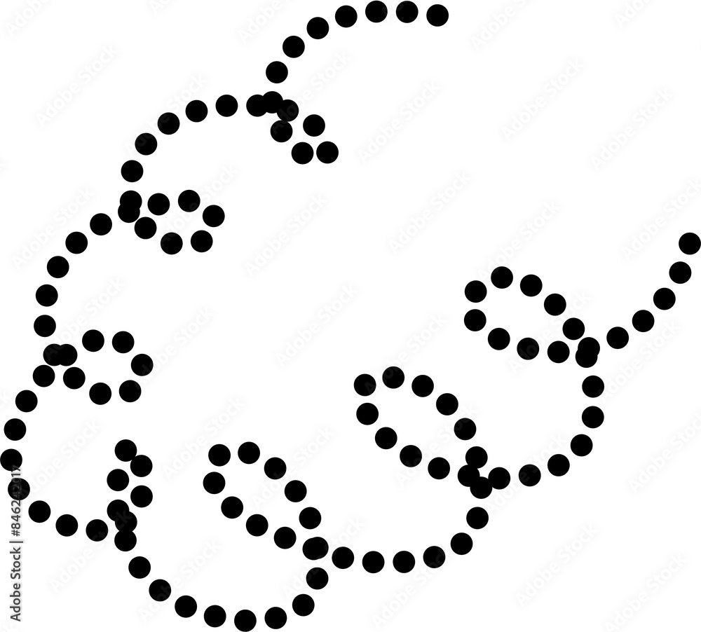 Spiral dotted lines symbol. Design element Spiral dotted lines symbol. Design element