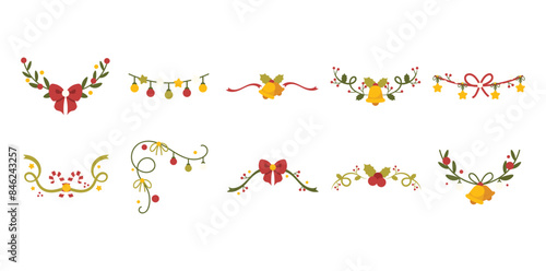 Wallpaper Mural Christmas Decoration Vector Set Torontodigital.ca