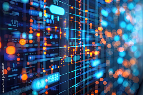 Wallpaper Mural business, design, number, data, digital, growth, big data, online, ai, web, computer, animation, science, processor, iot, lines, graphics, innovation, future, electronics, technology, industry, text,  Torontodigital.ca